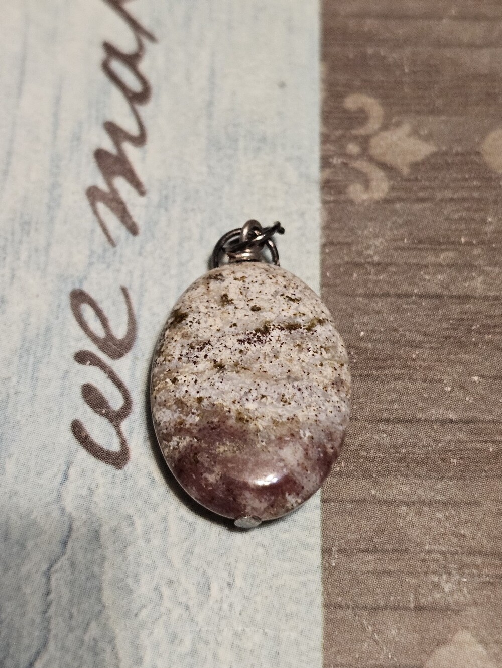 Silver Tone Multicolor Pendant